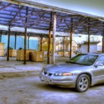 Silver Pontiac Bonneville HDR